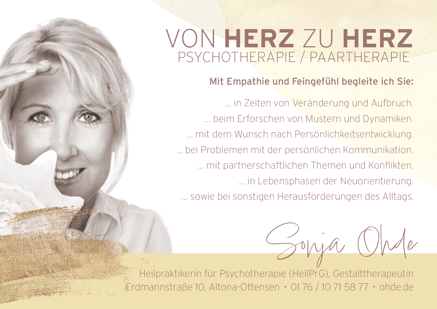 Angebot Gesprächstherapie Coaching Potsdam